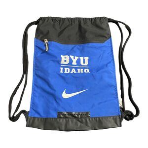 Nike BYU Idaho Cougars Gym‎ Sack Drawstring Bag Backpack Royal Blue One Size